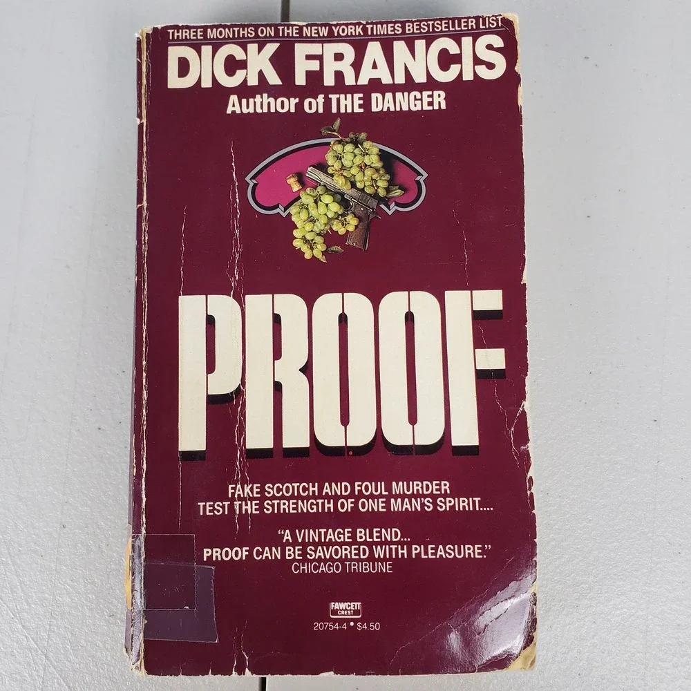 Proof by Dick Francis Vintage 1987 Fawcett Crest Mystery Paperback Book